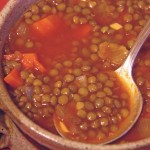 Stewed lentils (Lenticchie in umido)