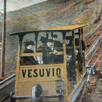 Publicity for the 1880 tram up Mt. Vesuvius