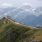 On the Viel dal Pan in the Dolomite's Val di Fassa.