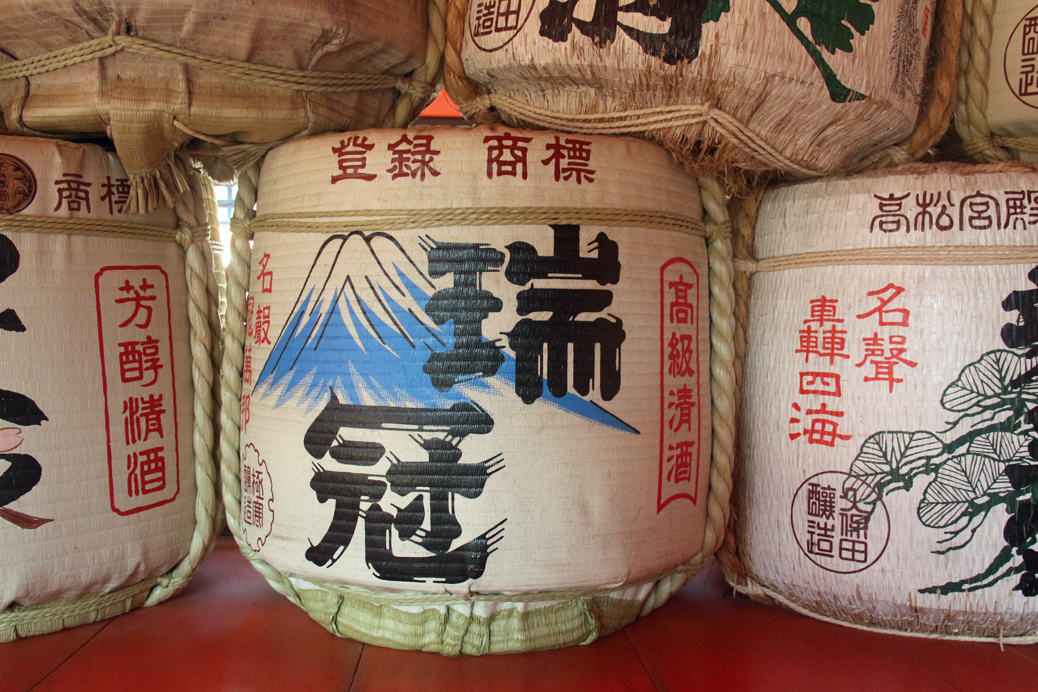 Drinking sake in Japan
